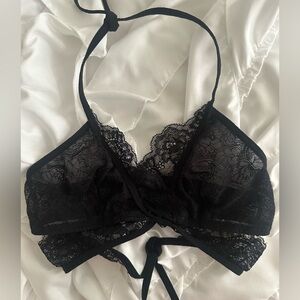 Venus Sexy Black Lace Wrap Around Lingerie Bra Size Small/Medium